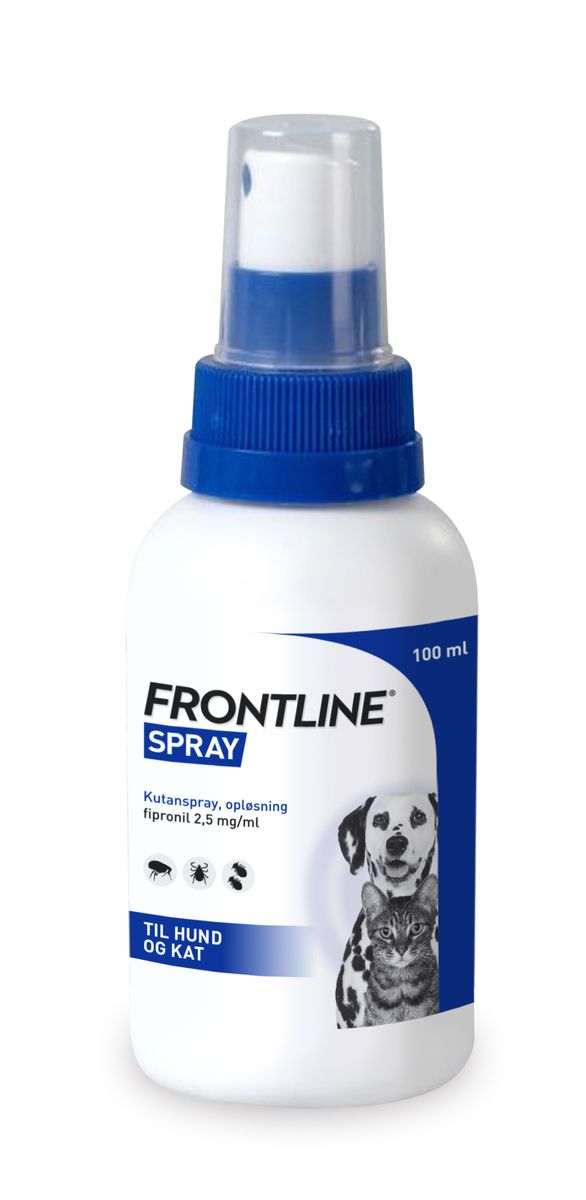 væv Knurre Produktiv Frontline vet spray, hund og kat ? 100ml - Med24.dk
