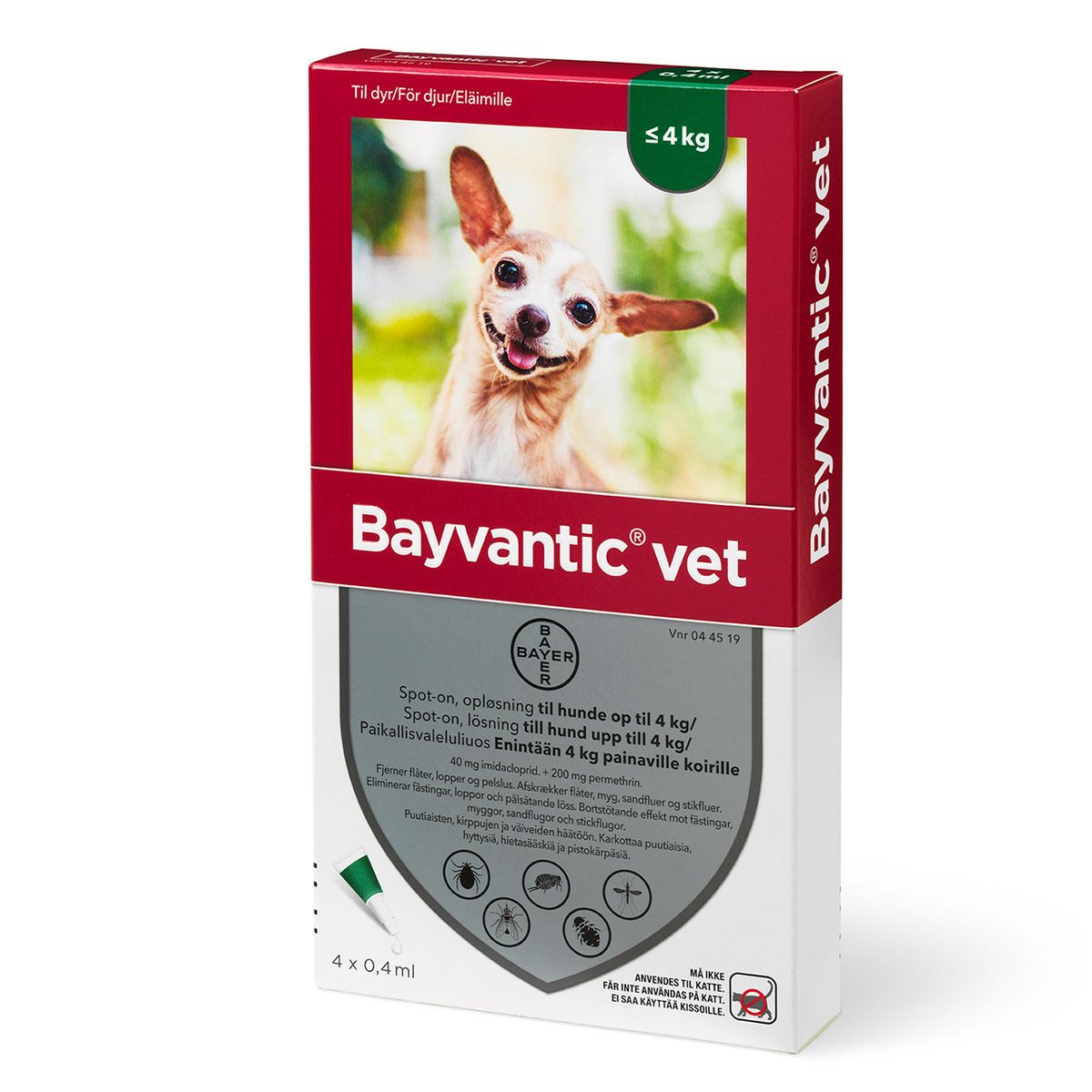 kant kjole Slagskib Bayvantic Vet. til hunde - 0-4 kg - Med24.dk