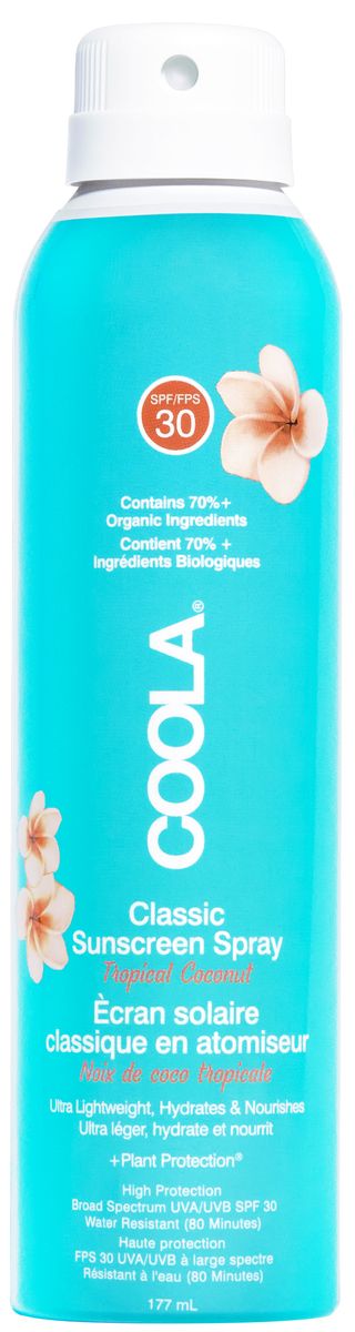 Støv Hovedløse input Køb COOLA Classic Body Spray Tropical Coconut SPF 30 hos Med24.dk