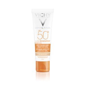 Vichy Ideal Soleil 3i1 Tinted Anti-dark Spot SPF 50+ pigmentforandringer pigmentpletter - Med24.dk