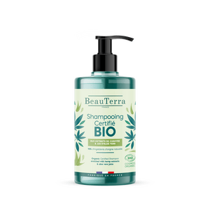 BeauTerra Organic Shampoo Hemp & Aloe Vera - 750 ml.