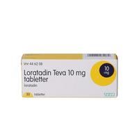 Loratadin Teva 10 mg - 30 tabletter