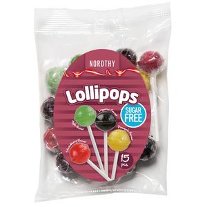 Nordthy Sukkerfrie Slikkepinde 4 var. blandet - 150 g.