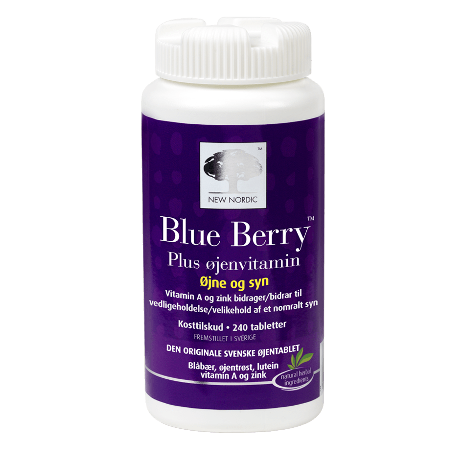 New Nordic Blue Berry Plus Øjenvitamin - 240 tabl.