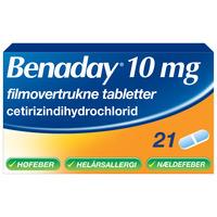 Benaday (Cetirizin) 10 mg - 21 tabletter