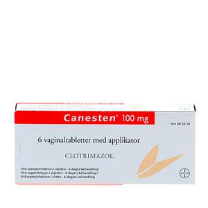 Canesten 100 mg vaginaltabletter - 6 stk.