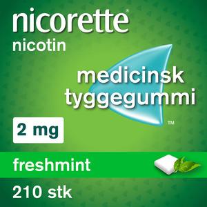 Nicorette Tyggegummi (Freshmint), 2 mg - 210 stk