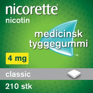 Nicorette Tyggegummi (Classic), 4 mg - 210 stk