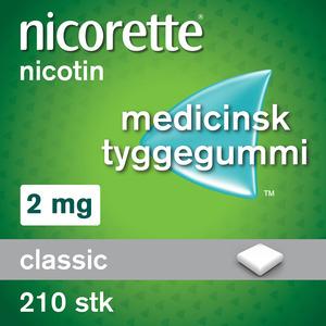 Nicorette Tyggegummi (Classic), 2 mg - 210 stk