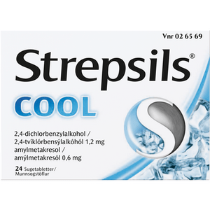 Strepsils Cool - 24 stk halspastiller - Med24.dk