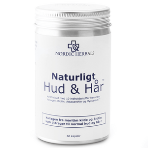 Nordic Herbals - Naturligt Hud & Hår, 60 kapsler