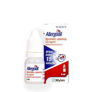 10: Allergodil øjendråber 0,05% - 6 ml