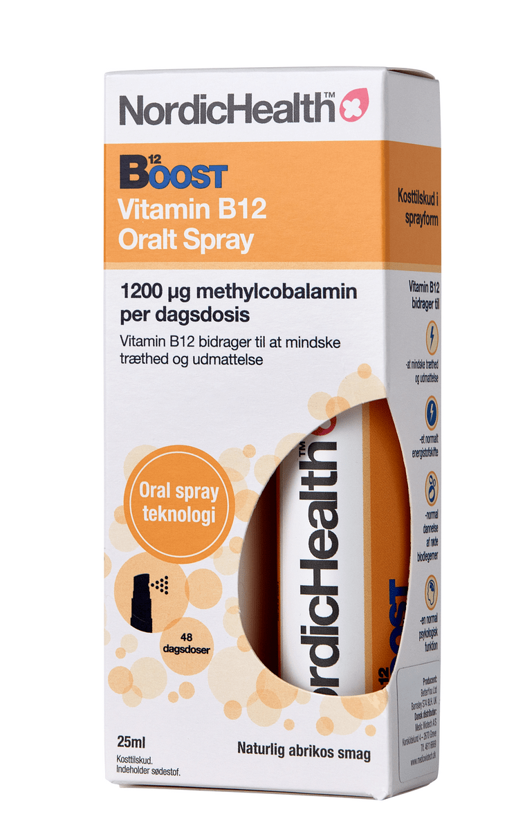 NordicHealth Boost B12-vitaminspray - 25 ml.