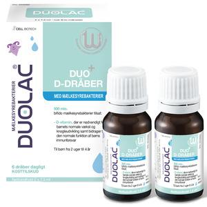 Duolac Duo+ D-dråber – 2 x 7,5 ml