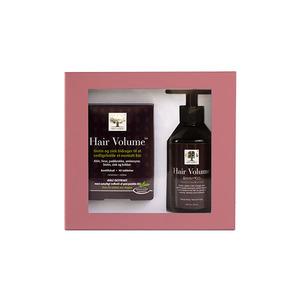 Hair Volume gaveæske med kosttilskud og shampoo fra New Nordic.