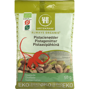 Urtekram Pistacienødder uden skal Ø - 50 gram