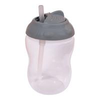 Filibabba Drikkekop m. Sugerør - Dark Grey