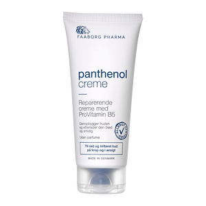 Faaborg Pharma Panthenol creme i 100 ml tube er familiens all-round creme til bristet og irriteret hud - altid god at have ved hånden!