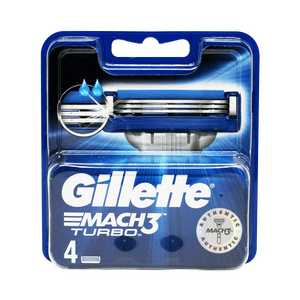 Gillette Mach3 Turbo Barberblade - 4 stk.