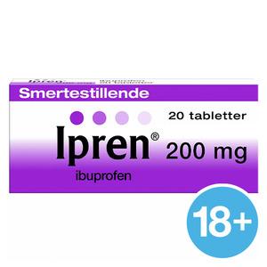 Ipren Ibuprofen er smertestillende piller, et populært og velfungerende middel mod smerter f.eks. hovedpine, muskelsmerter ogh menstrautionssmerter