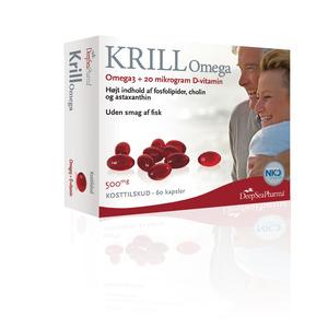 Krill Omega 3 + D-vitamin – 60 stk