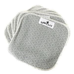 WeeCare Vaskeklude Sakura Dusty Blue - 10 stk.