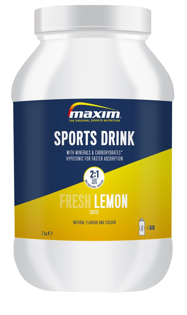 Køb MAXIM Hypotonic Sports Drink Lemon 2 kg hos Med24.dk