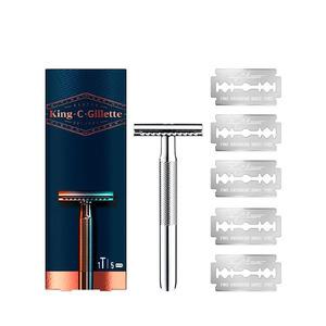 Gillette King C. Double Edge Razor - 1+5 stk.