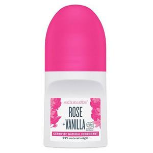Schmidt's Rose & Vanilla Roll-On Deodorant - 50 ml.