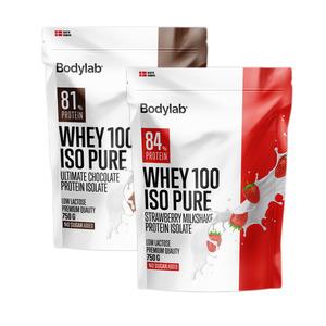 Bodylab Whey 100 ISO Pure - flere varianter - 750 g