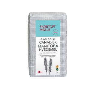 8: Skærtoft Mølle Manitoba fuldkorn Hvedemel Ø - 1 kg.