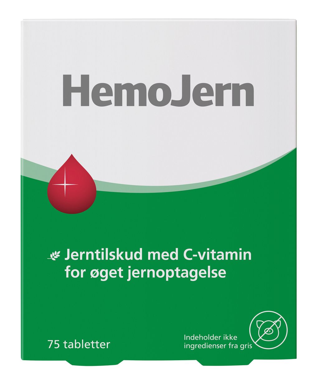 Begivenhed krave Scan Køb HemoJern - 75 tabl.- billigt hos Med24.dk
