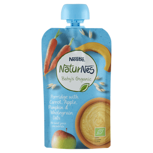 Nestlé Naturnes Grød m. Gulerod & græskar - 110 gr.