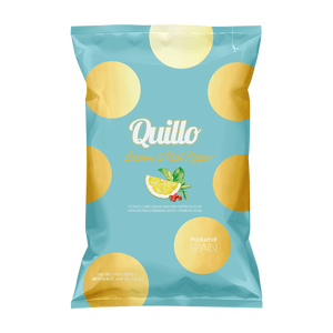 Lemon & Pink Peber Chips 45 G Fra Quillo