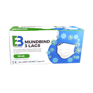 Medicinsk Mundbind type ll R - 50 stk.