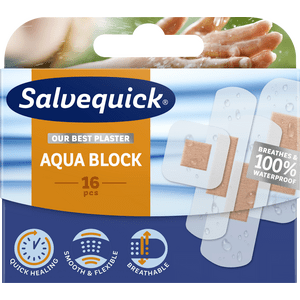 Salvequick Aqua Block Plaster - 16 stk.