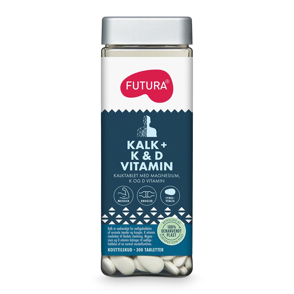 Køb FUTURA Kalk + K & D vitamin 300 tabl. hos Med24.dk