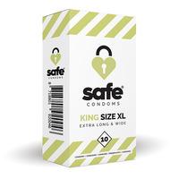SAFE kondomer, King Size XL Extra Long & Wide - 10 stk.