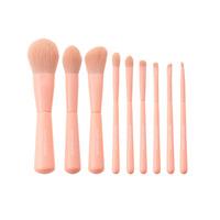 Happy Makeup Pensler m. taske Peach - 9 stk.