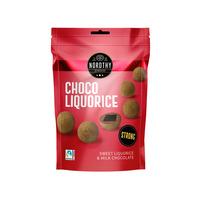 Nordthy Lakridskugler Chokolade - 110 g - Stærk