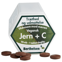 Berthelsen Naturprodukter Jern + C - 90 tabl.