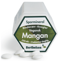 Berthelsen Naturprodukter Mangan - 250 tabl.