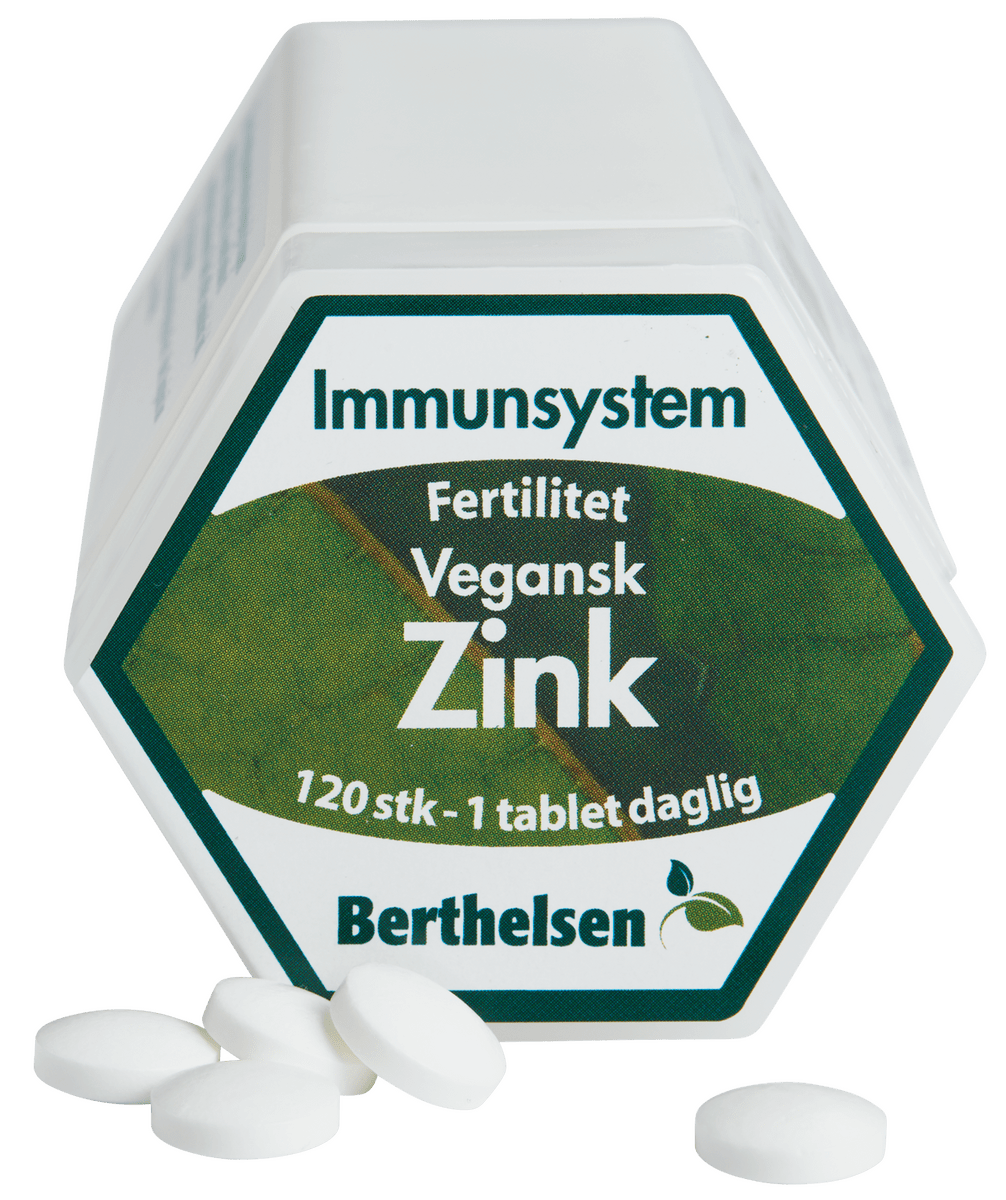 Berthelsen Naturprodukter Zink 120 tabletter