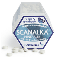 Berthelsen Naturprodukter Scanalka Mineraler - 500 tabl.