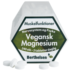 Berthelsen Vegansk Magnesium – 240 tabl.