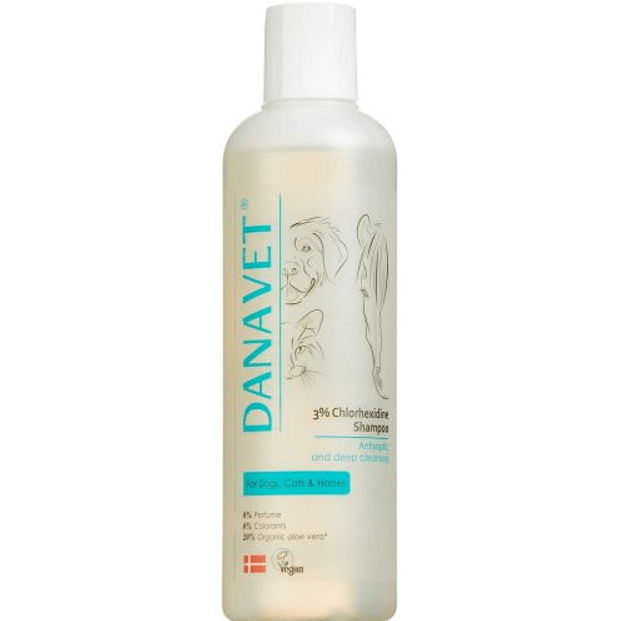 DanaVet Shampoo med klorhexidin 250 ml hos Med24.dk