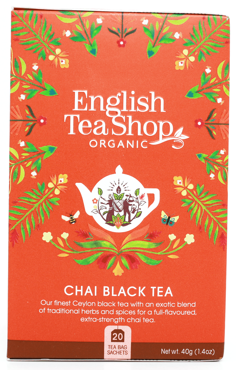 Køb English Tea Shop Chai Black Tea 20 breve hos Med24.dk