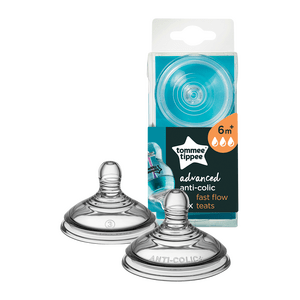 Tommee Tippee Flaskesut Anti-Kolik 6+ mdr. Fast - 2 stk.