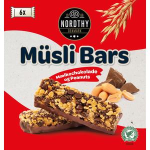 Nordthy Müsli Bar Jordnødder & Mælkechokolade - 150 g
