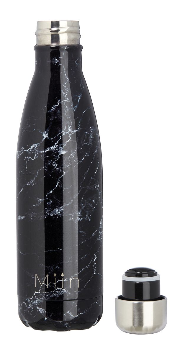 Miin Bottle Sort Marmor - 1 stk - Med24.dk
